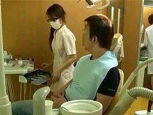 Curious Japanese AV Model gets fucked in dental office