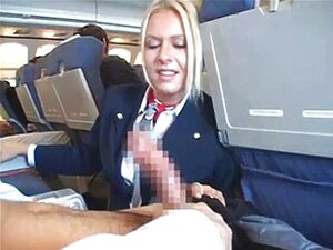 Riley Evans American Stewardess Hot Handjob Porn