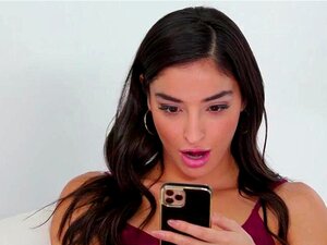 Horny Stepdaughter Emily Willis Is Busy Looking Up Places To Go For Spring Break. But As She Searches For Louisiana Trips, Her Phone Autocorrects It To Lesbian Tribs Shes Shocked But Also Intrigued By The Search Results As She Scrolls Through Some Very Ta Porn
