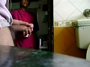 Indian Maid Caught Man Jerking Porn