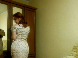 Redhead Amateur Wife In Summer Dress With Big Natural Boobs On Homemade Vid Porn