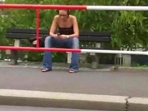 Public sharking encounter with fabulous beauty and horny dude